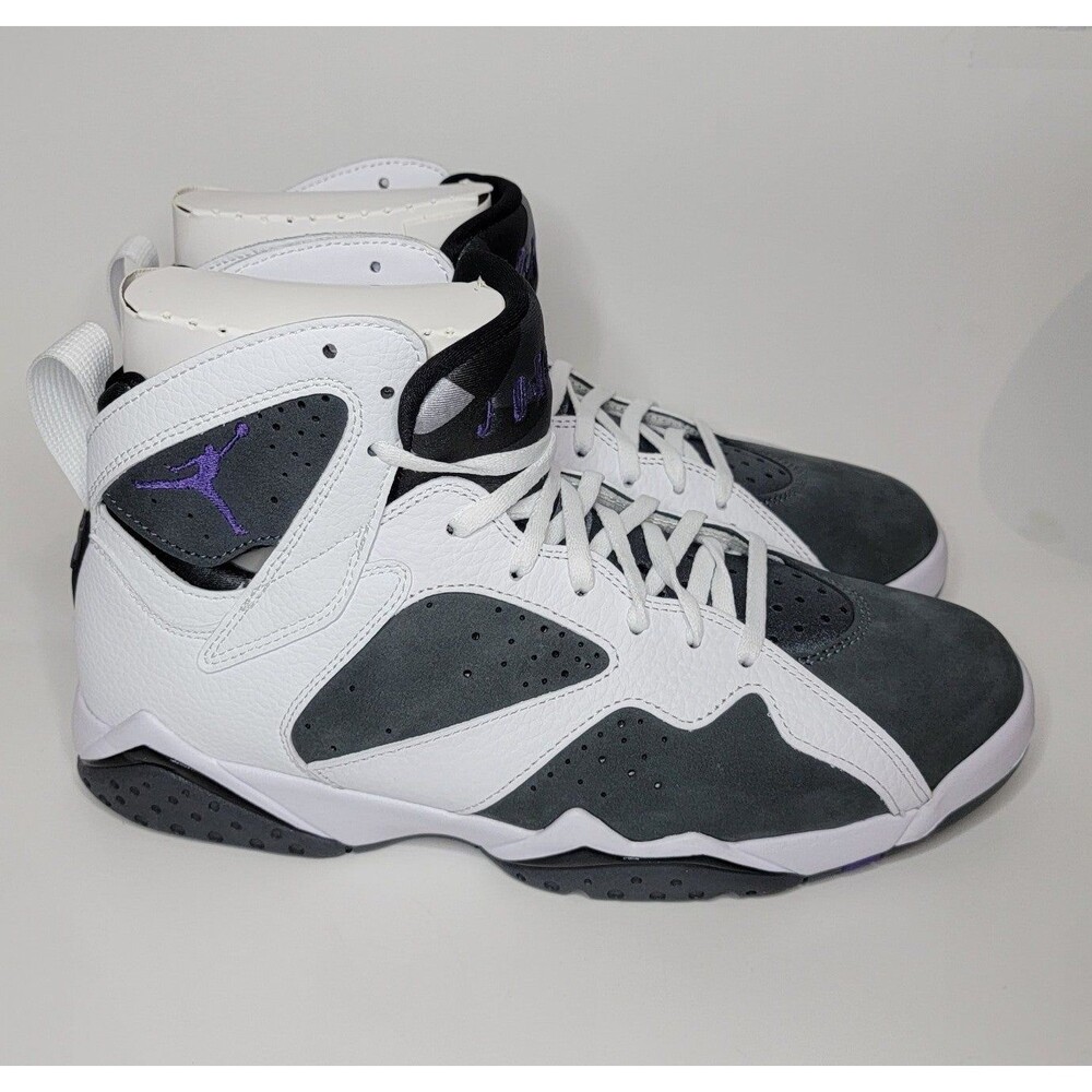 Nike Air Jordan 7 Retro Flint Grey White Shoes Sneakers Men's 9.5 CU9307-100
